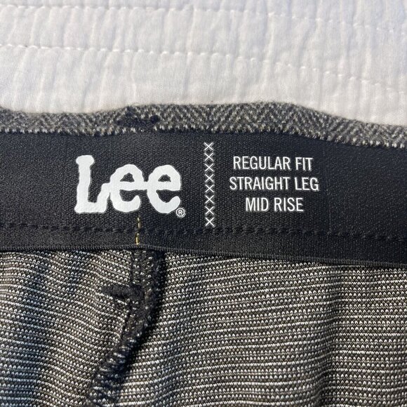 LEE Womens Regular Fit Straight Leg Mid Rise Ultra Soft Career Trousers Pants 22 - Picture 9 of 10